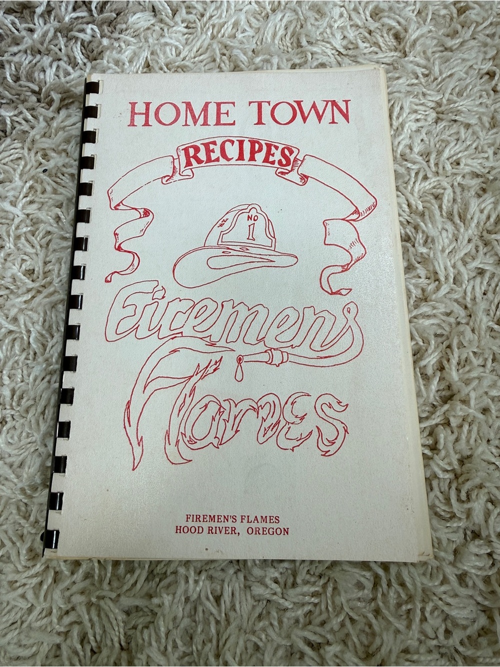 Hood River Fireman’s Flames cook book vintage Oregon. Recipes